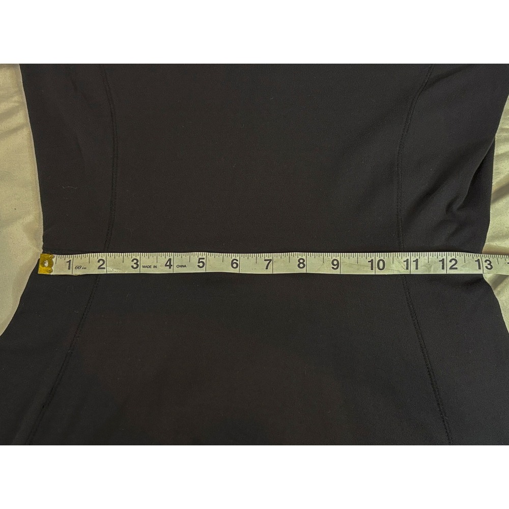 Athleta XXS Black Long Sleeve Fit & Flare Dress Stretch Travel Casual - Picture 8 of 11